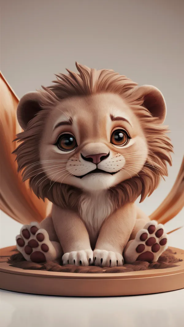 Adorable Baby Lion