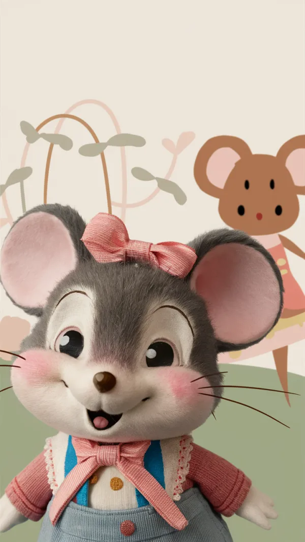 Cheerful Adorable Playful Mouse