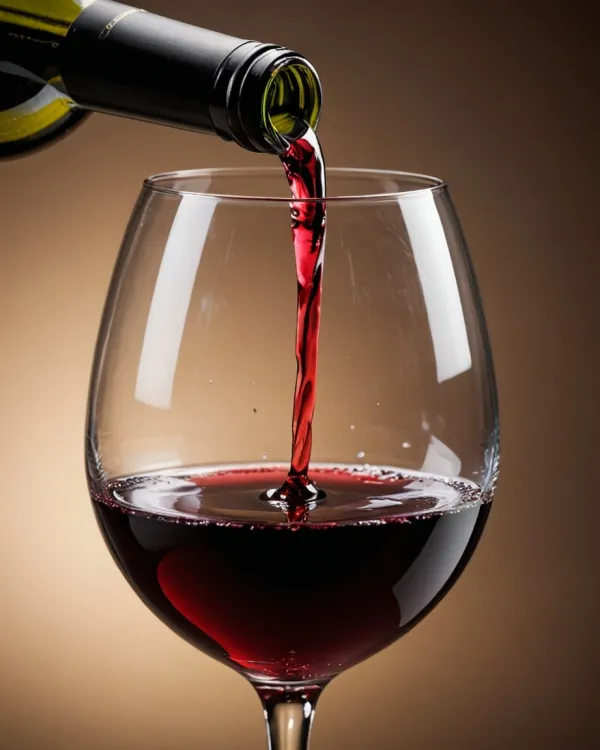 Elegant Red Wine Pour