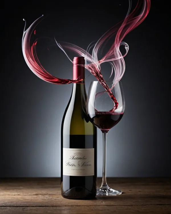 Elegant Surreal Wine Splash