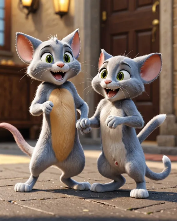 Joyful Cat Duo