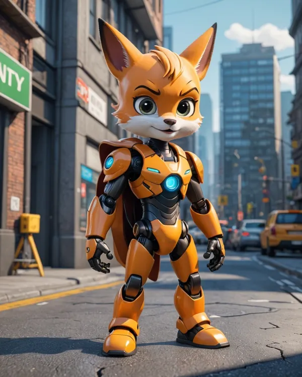 Confident Heroic Futuristic