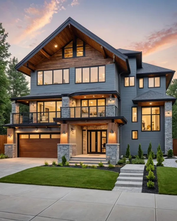 Twilight Cozy Modern Home