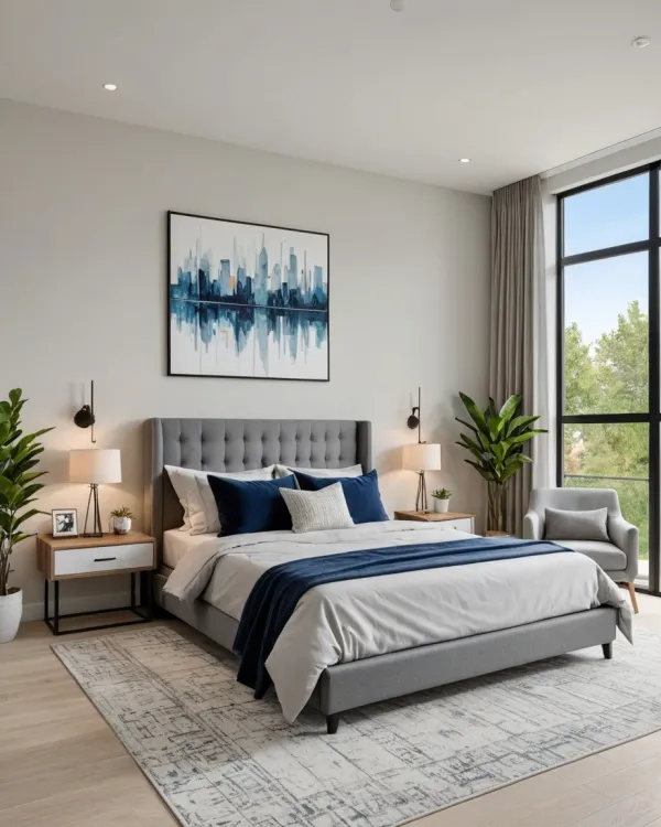 Calm Minimalist Bedroom