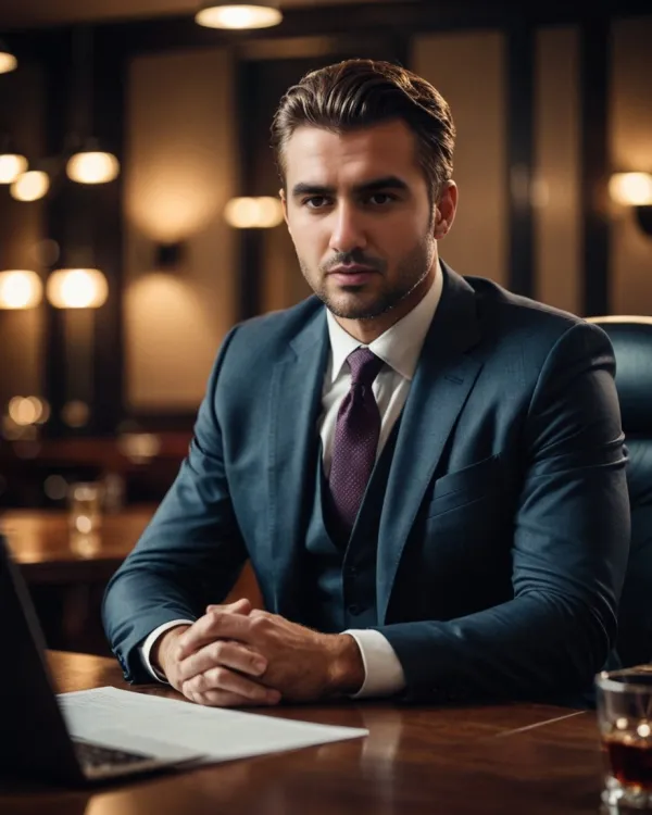 Confident Professional Contemplative