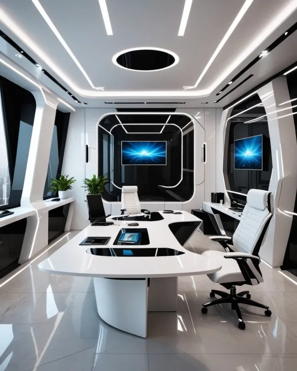 Sleek Futuristic Conference Room