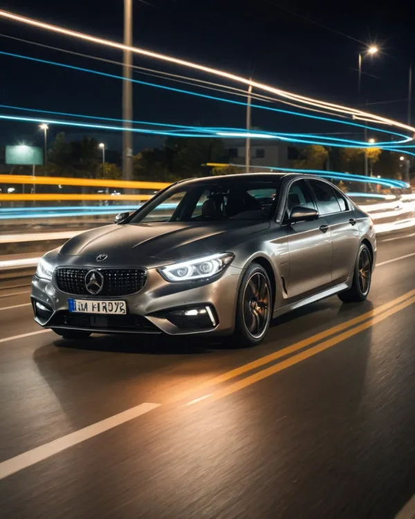 Dynamic Night Luxury Car