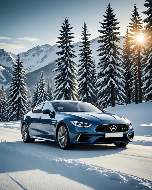 Serene Winter Drive