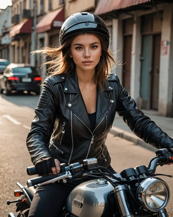 Confident Urban Biker