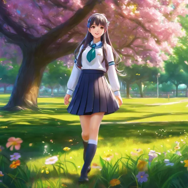 Serene Spring Walk