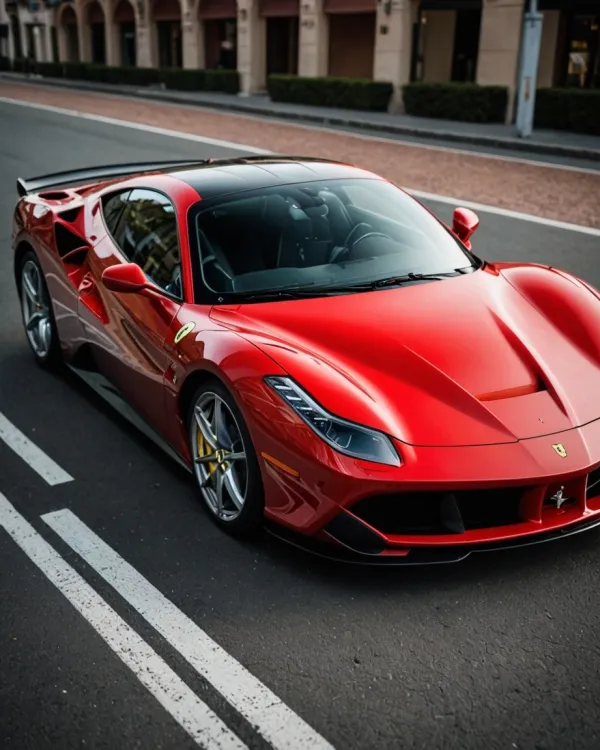 Sleek Red Ferrari