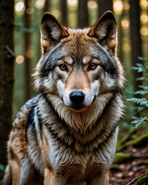 Intense Wolf Gaze