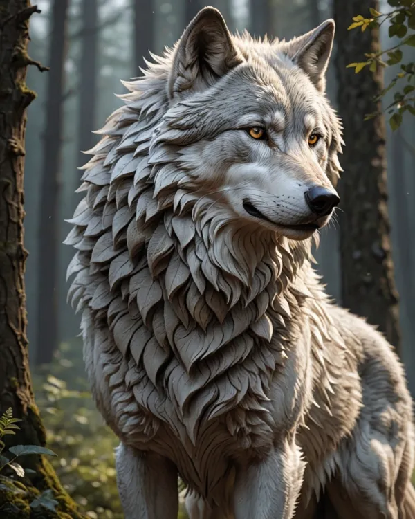 Majestic Forest Wolf