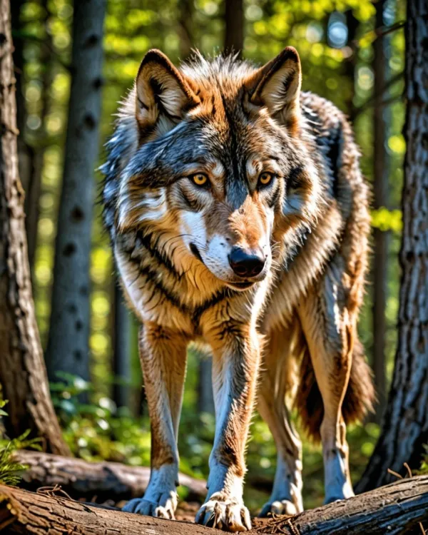 Alert Wolf Gaze