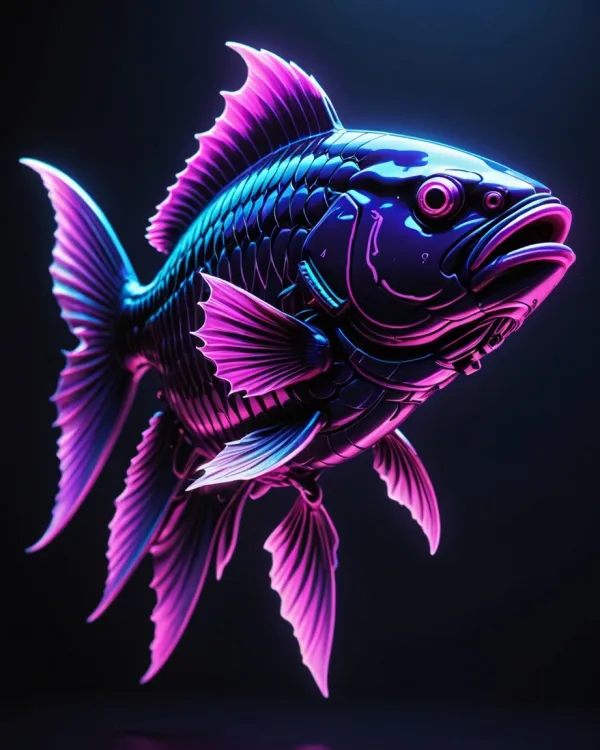 Vibrant Neon Fish