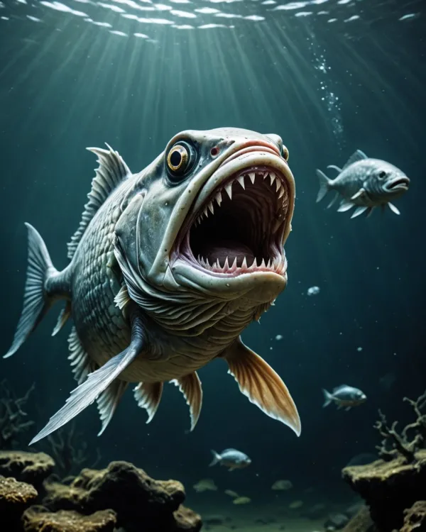 Fierce Predator Underwater