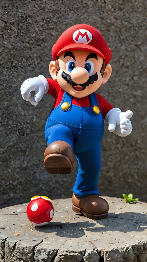 Vibrant Playful Mario