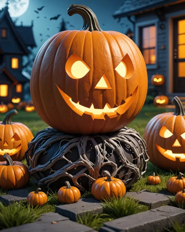 Spooky Halloween Pumpkin