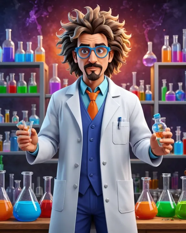 Energetic Curious Vibrant Scientist