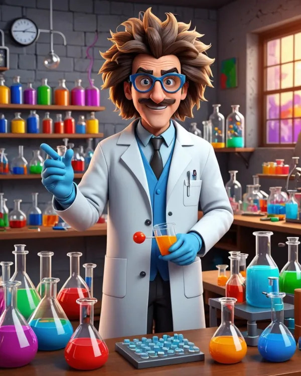 Playful Educational Vibrant Scientist