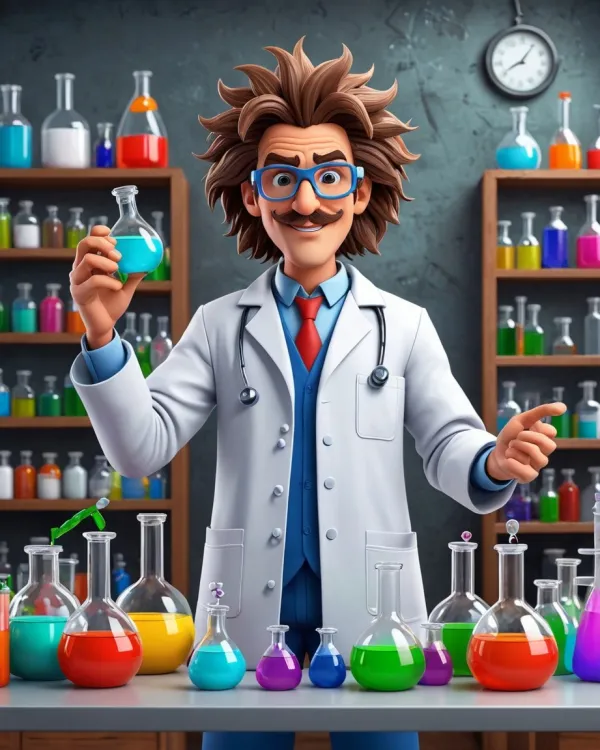 Whimsical Scientist Laboratory