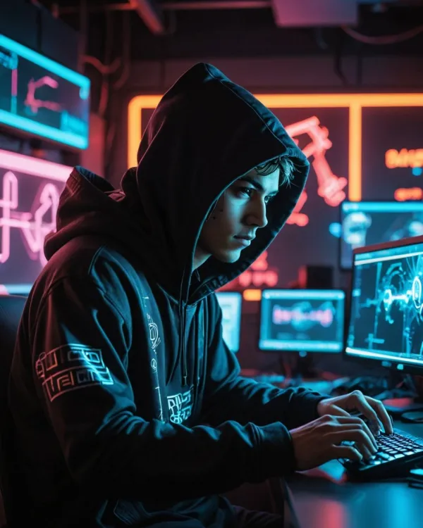 Intense Focus Cyberpunk