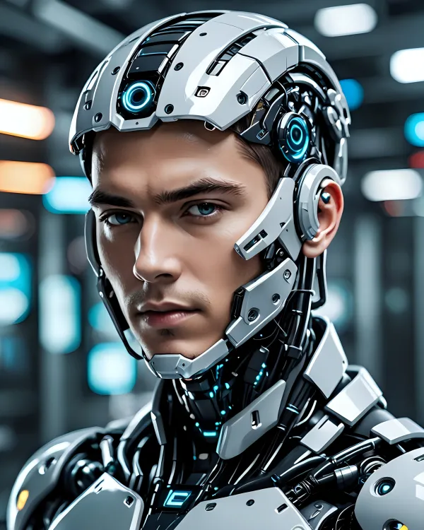 Serene Cyborg Contemplation