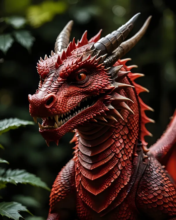 Fierce Majestic Dragon