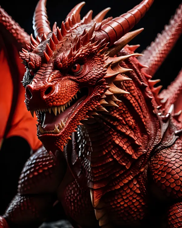 Fierce Red Dragon