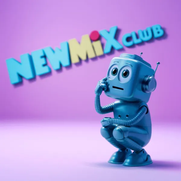 Curious Blue Robot