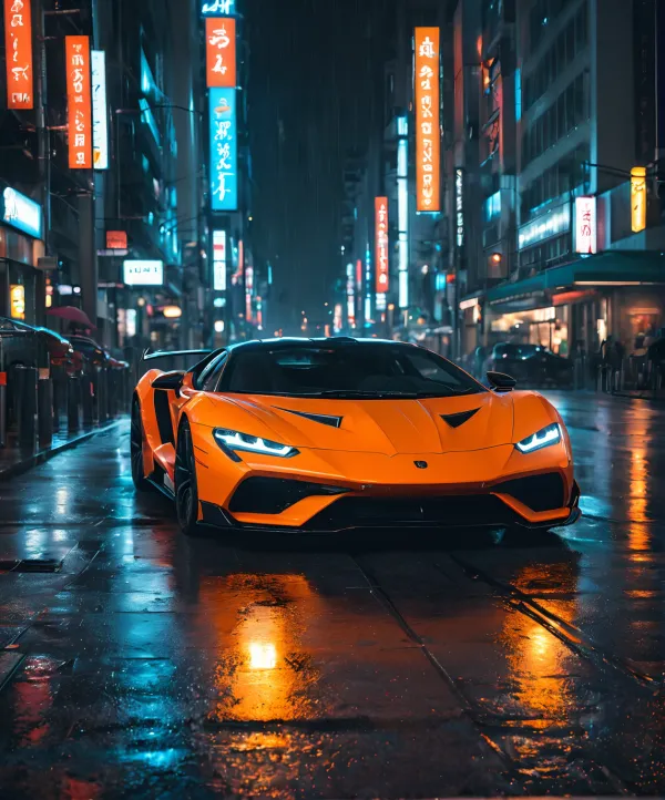 Sleek Neon Drive