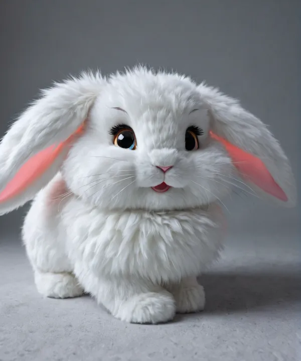 Adorable Cute Fluffy Bunny