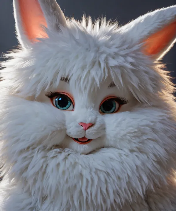 Cute Fluffy Friendly Cat