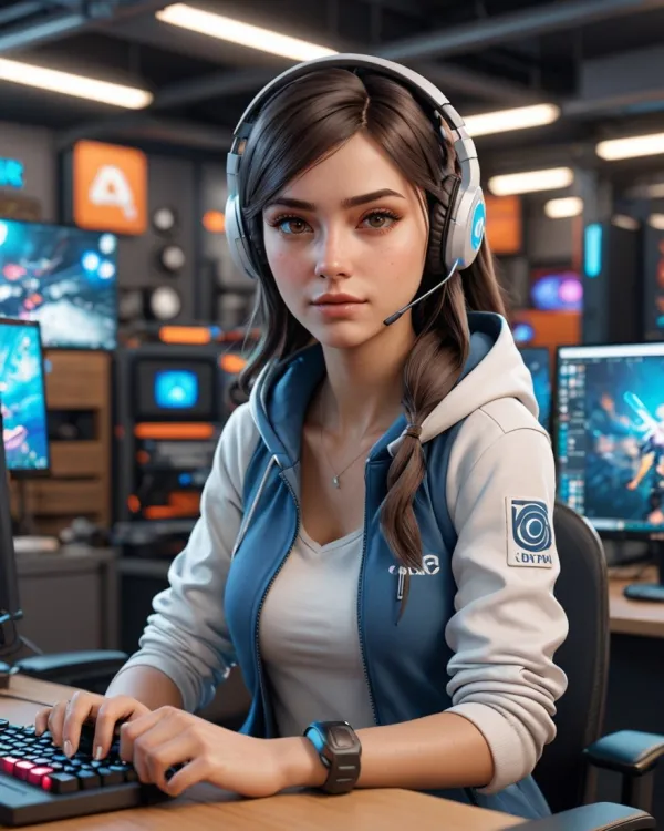 Focused Gaming Atmosphere