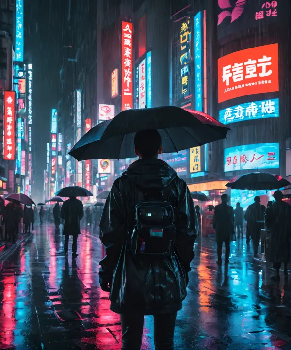 Lonely Cyberpunk Night