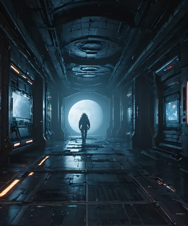 Lone Astronaut Mysterious Light