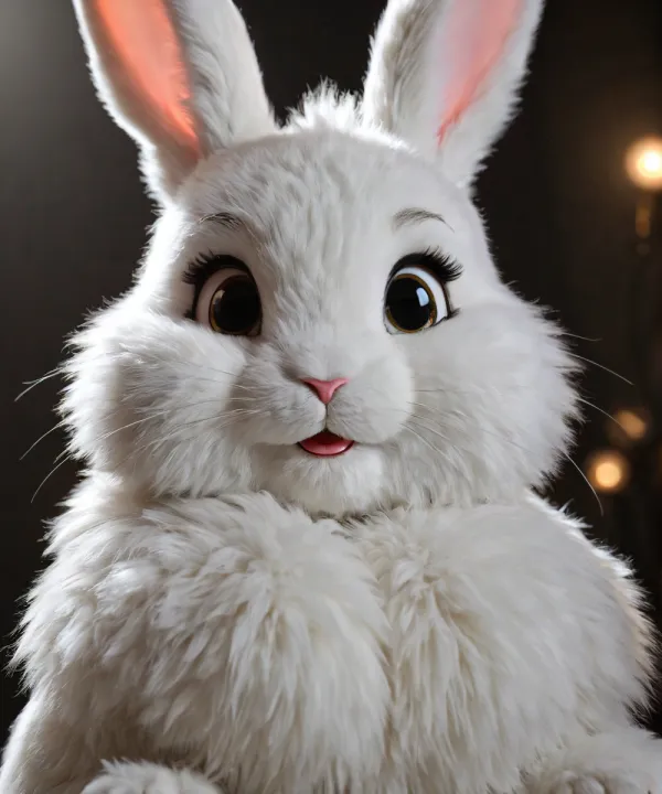 Adorable Fluffy Rabbit