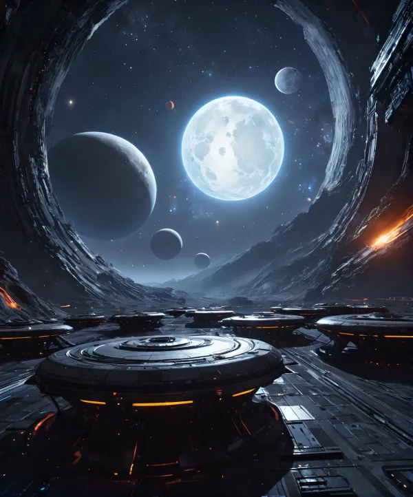 Atmospheric Sci-Fi Vista