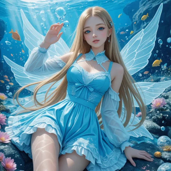 Ethereal Fairy Underwater Dream