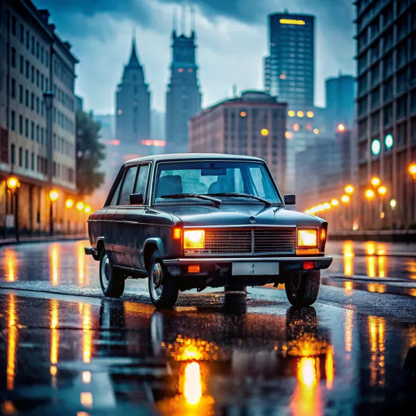 Vintage Dusk Reflections