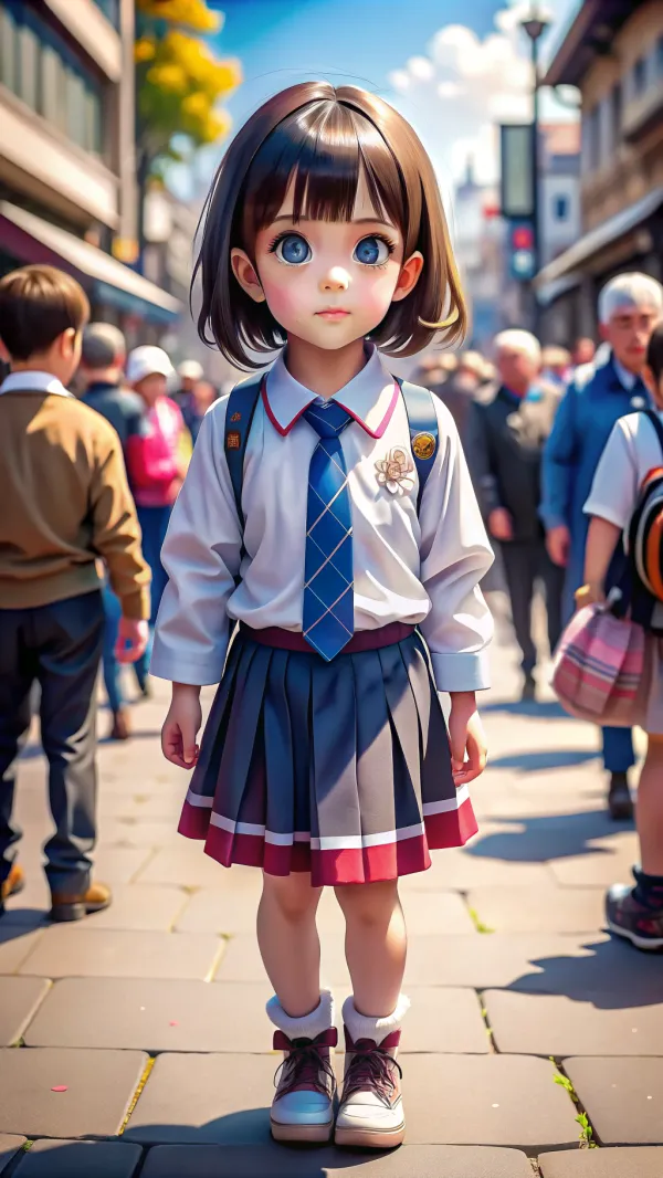 Stylized Innocent Urban Girl