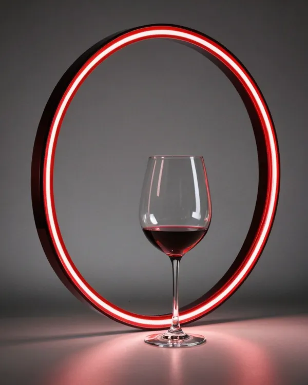 Elegant Glow Mysterious Red