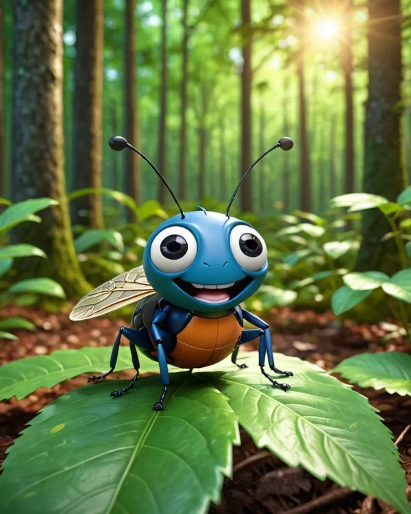Cheerful Vibrant Playful Insect