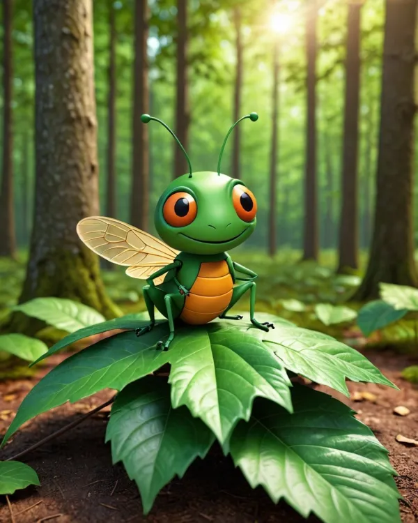 Cute Green Insect