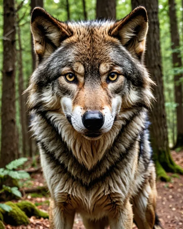 Intense Wolf Gaze
