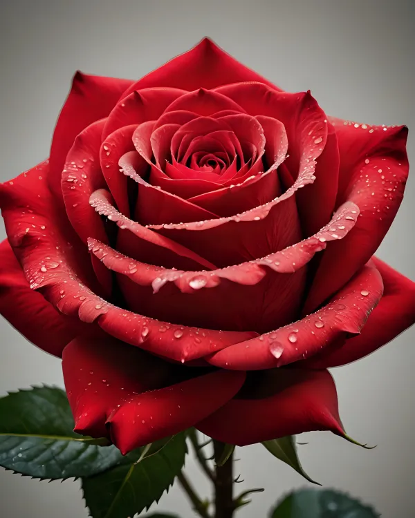 Elegant Crimson Rose