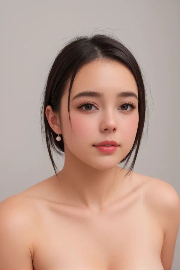 Serene Elegant Beauty Portrait