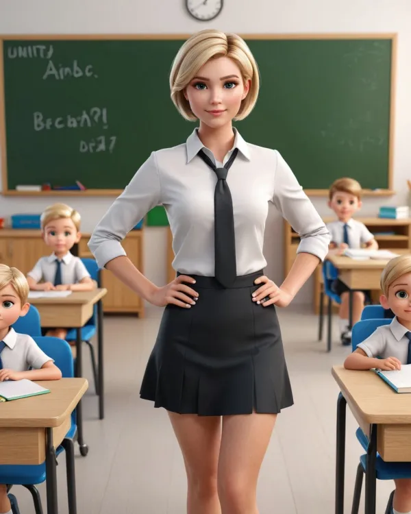 Confident Teacher Classroom