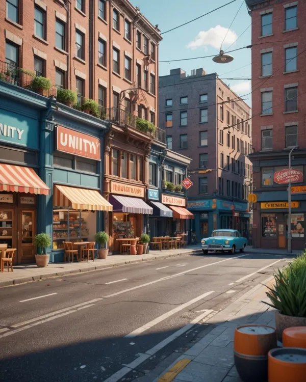 Serene Vintage Street
