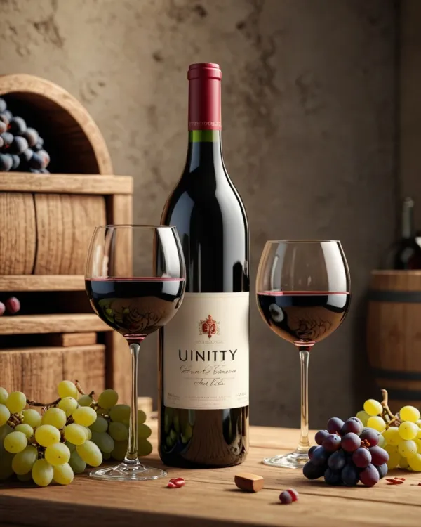 Rustic Wine Still Life